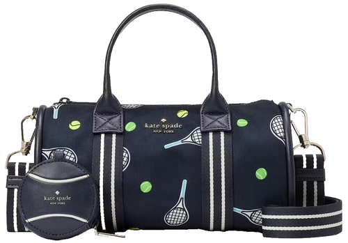 Kate Spade Rosie Racquet & Ball Small Duffle Crossbody KF536 Tennis Blazer Blue