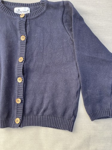 BUSY BEES Girls Navy Cardigan Sweater Size 8* - Picture 6 of 11