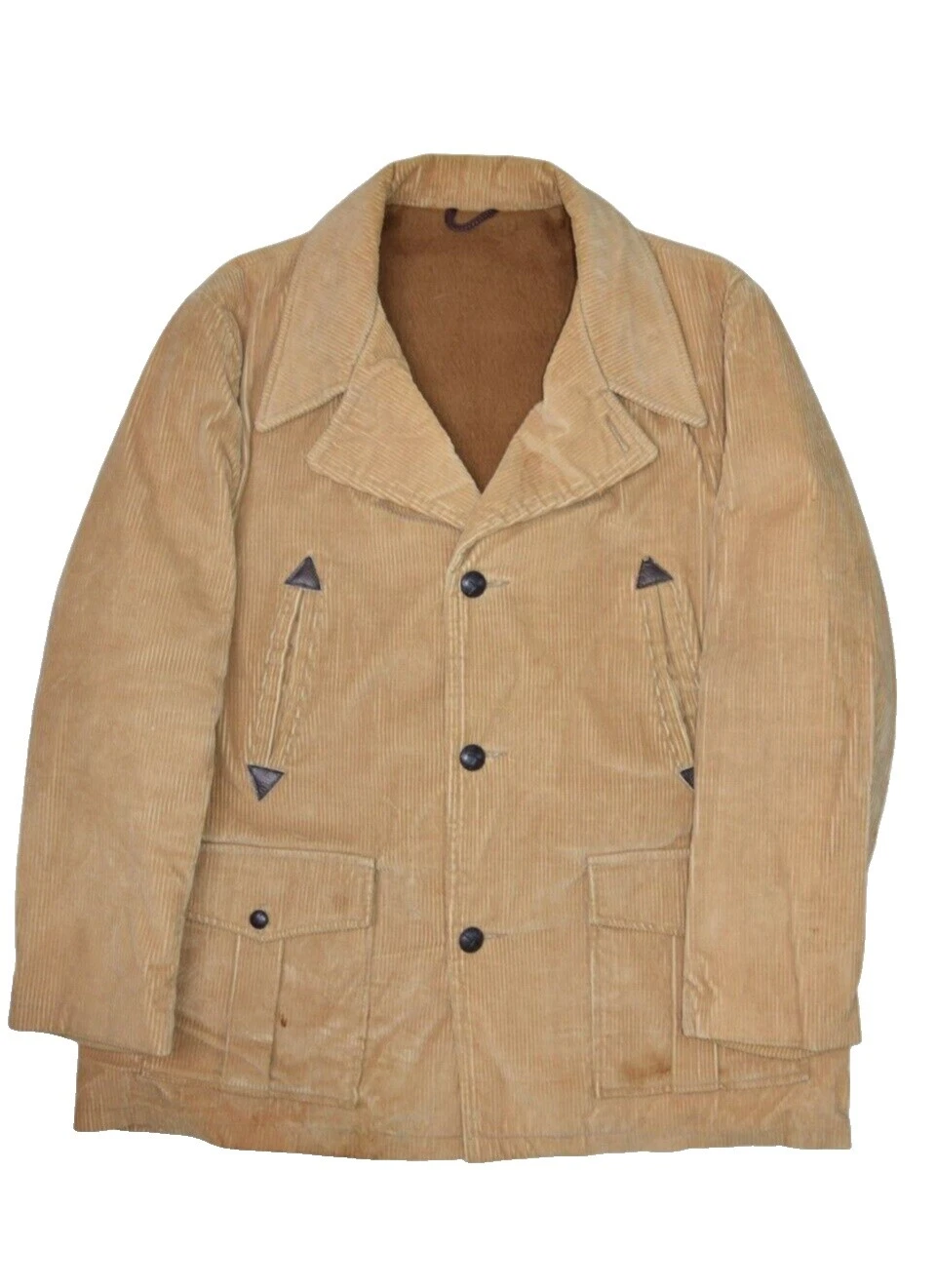 Brown 1980s Vintage Outerwear Coats & Jackets for Men