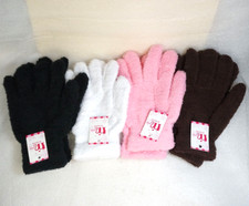 Women Minky Soft Cozy Fuzzy Warm Gloves One Size