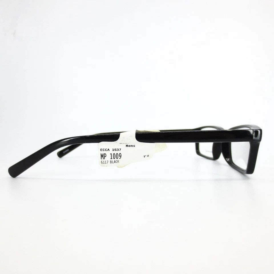 MP 1009 BK Gafas Negras Para Hombre Rectángulas Borde Completo 51-17-140 Foto 3 de 4