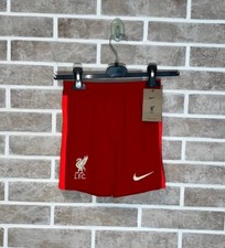 Nike Boys Liverpool FC Home Soccer Shorts Dri-Fit Color Red