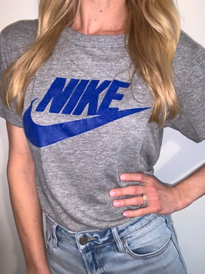 1970s VINTAGE 70s NIKE HEATHER GRAY T-SHIRT MEN SZ M SOFT & THIN