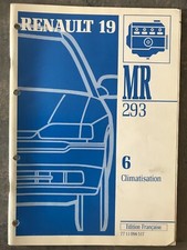 manuel de réparation MR.293 renault 19 R19 n°6 climatisation