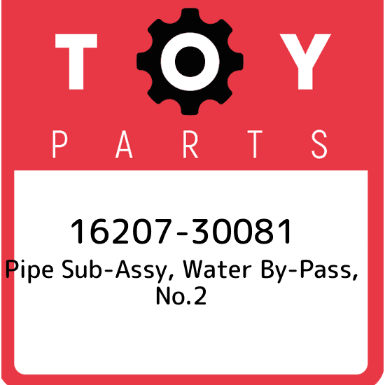 16207-30081 Toyota Pipe sub-assy, water by-pass, no.2
