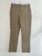 DENALI Delta Men  s Khaki Technical Stretch Pants Flex Waist 32x32 Elastic Waist