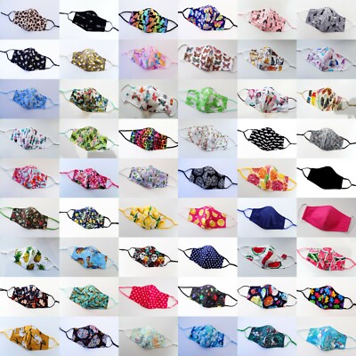 Adults Teenagers Kids Face Mask Cover Reusable Washable DustFog Pollution Smoke 