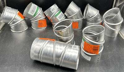 Everbilt 4 in. Aluminum 90-Degree Elbows & Pieces ( Lot OF 9)