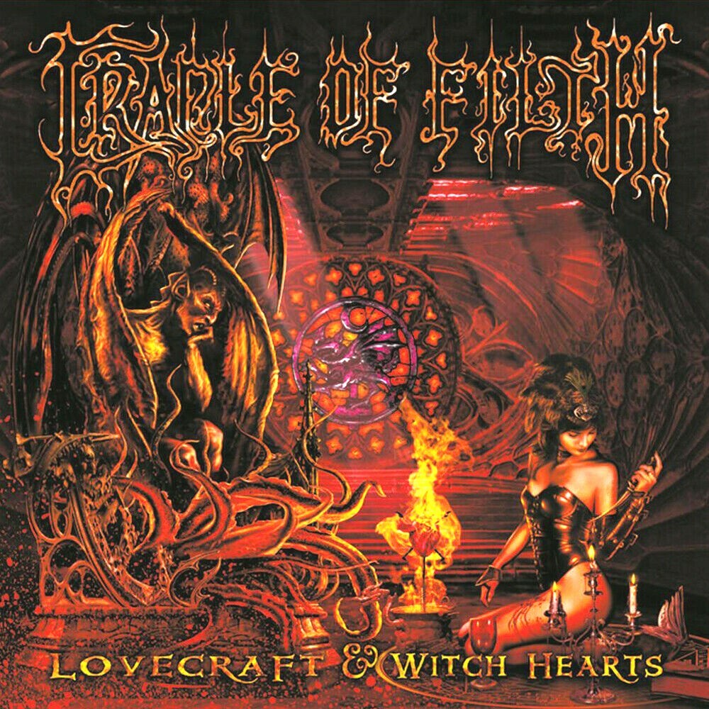 Cradle Of Filth Lovecraft & Witch Hearts 12x12 Album Cover Replica