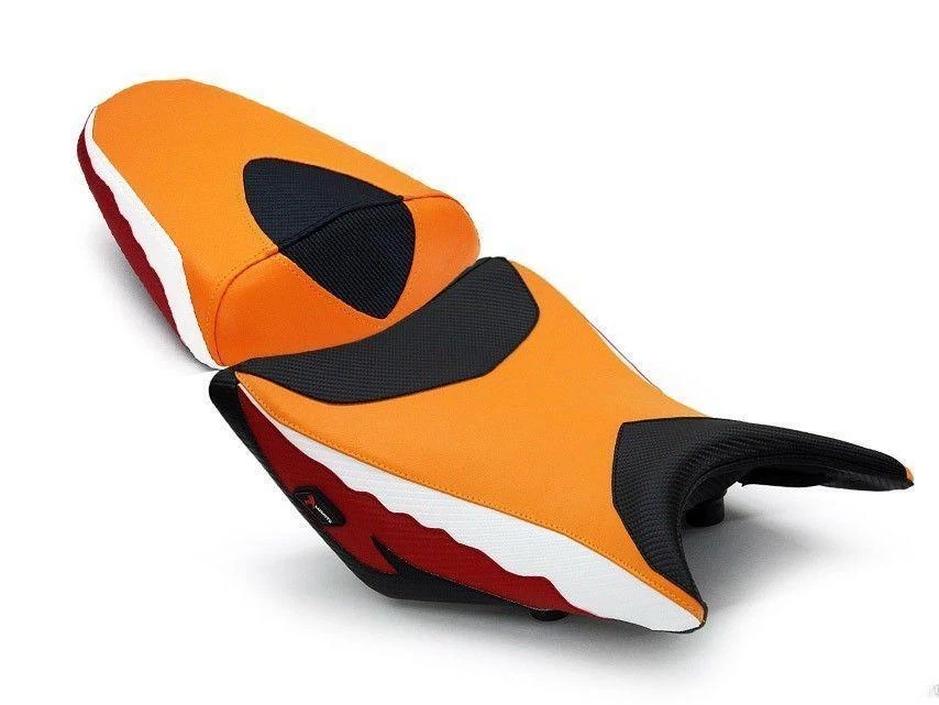 Fundas de asiento Honda CBR250R CBR 250R 2011 2012 2013 2014 negro naranja Luimoto Foto 2 de 4