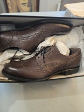 DOLCE and GABBANA Leather shoes. Wingtip Pelle Brouge BROWN Size 44.5( 11.5).