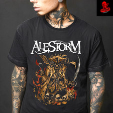 Alestorm Death Metal Rock Band Unisex Heavy Cotton T-Shirt S?3XL ??