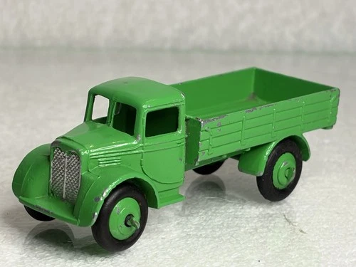 Vintage Dinky Toys No. 22c Flatbed Truck In Green Unboxed