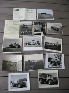 Mix Lot (16) 1960s70s80s Spreader Fertilizer Floater Trucks Photos + Brochures