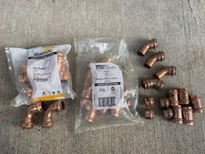 1” Pro Press Fittings Lot Streamline Nibco Viega