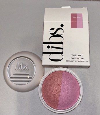 Dibs POP STAR The Duet Baked Blush NIB $30 MSRP! New