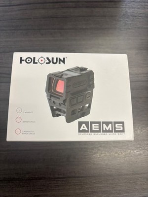 Holosun Technologies AEMS Red Multi-Reticle System 2 MOA Dot with 65 MOA Dot