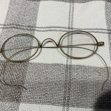 Antique Spectacles Eye Glasses Wire Rim Spectacles Early Brass Frame