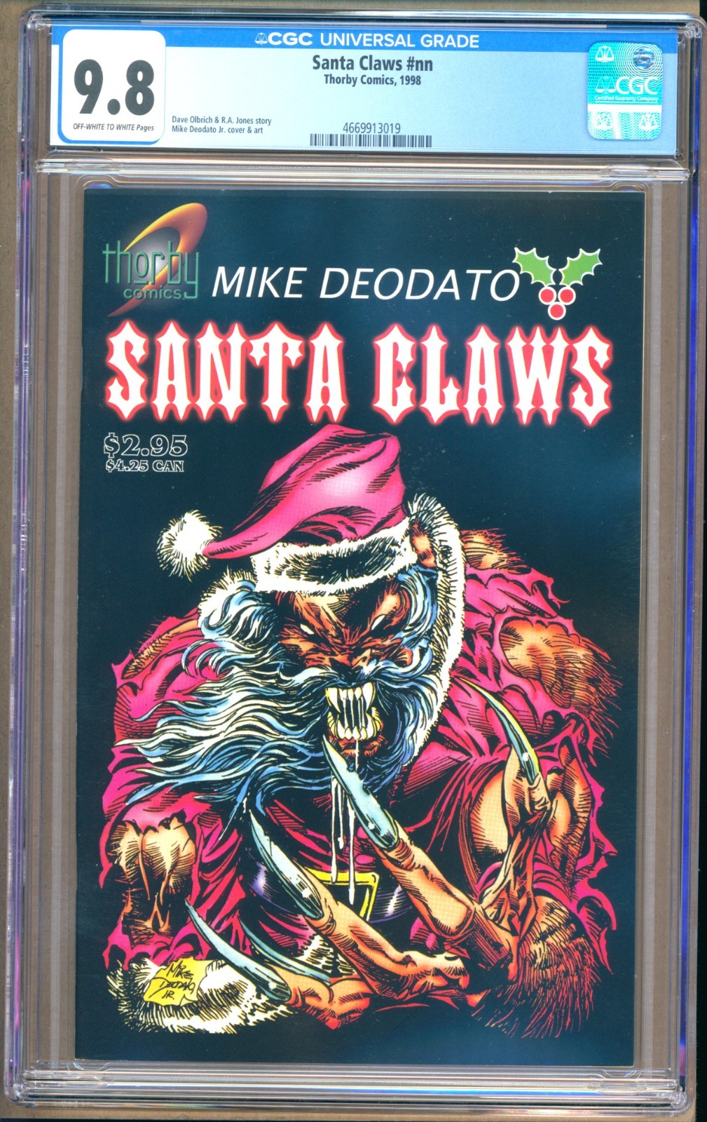 Santa Claws #nn (1998) CGC 9.8  OW/W  Olbrich - Jones - Mike Deodato, Jr.