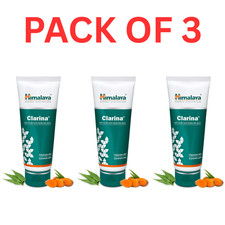 3 x Himalaya Herbals CLARINA ANTI ACNE FACE WASH GEL 60ml FREE SHIP