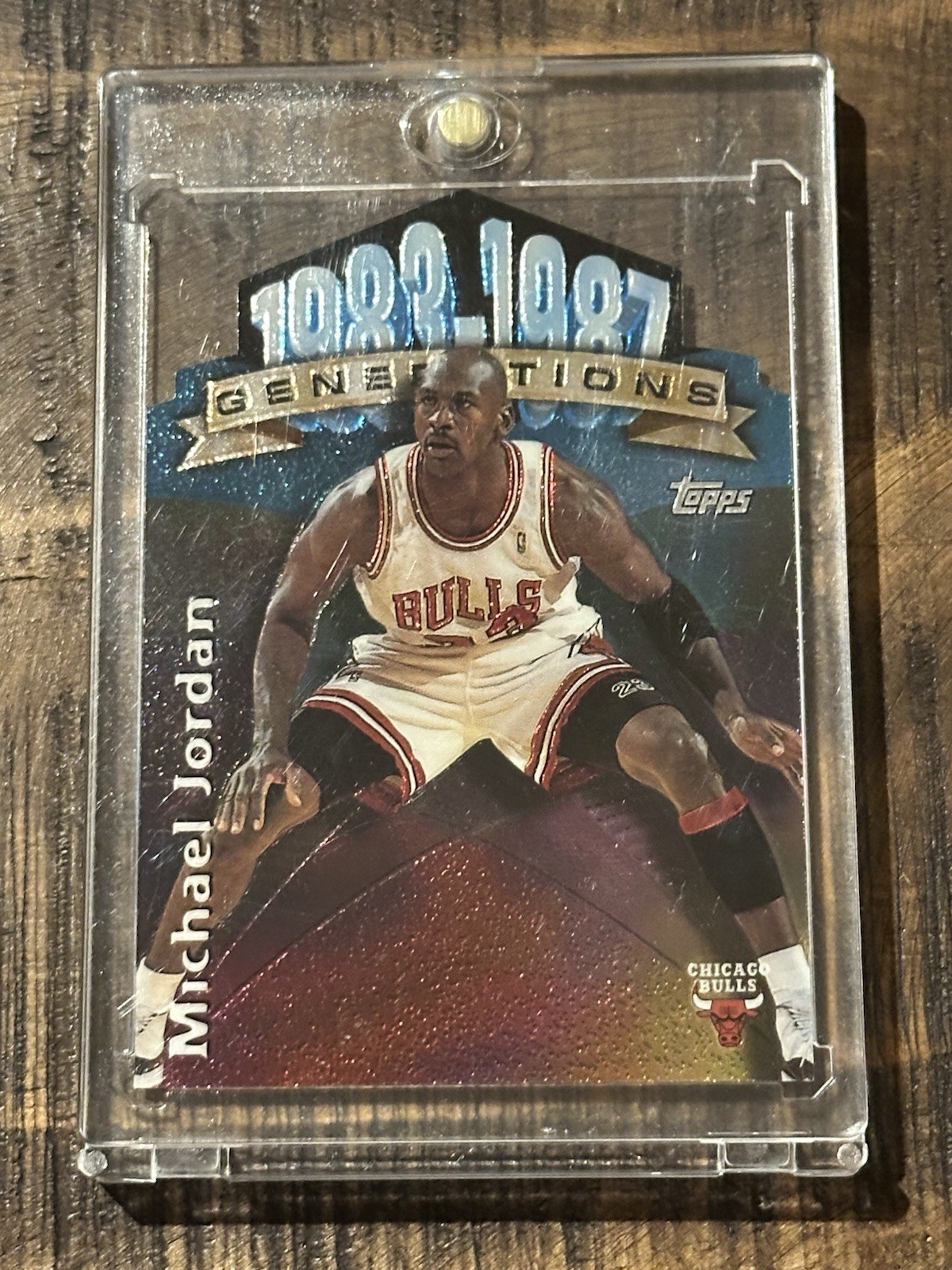 1997 Topps Generations Michael Jordan Die Cut Insert Card #G2