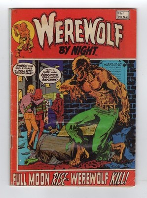 1972 MARVEL WEREWOLF BY NIGHT #1, #2 & #3 1ST DRAGONUS RARE KEY GRAIL AUSTRALIA