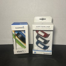 Garmin Vivofit 2 Activity Fitness Tracker Nero e Fasce Piccole Aggiuntive Nuovo