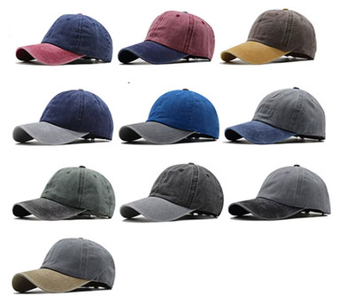 Vintage Daddy-Mütze Zweifarbi Baseball Einstellbar Gebürsteter Baumwolle Cap XL