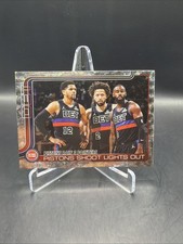 2025-26 Topps #279 Pistons Rain 3 Pointers Crackleboard Detroit Pistons