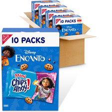 Mini Original Chocolate Chip Cookies, 40 Snack Packs 4 Boxes