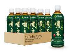 Ito En Oi Ocha Unsweetened Bold Green Tea, 16.9 Fluid Ounce Pack of 12 , Uns...
