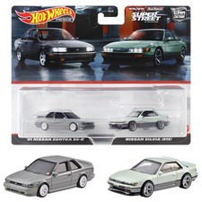 Mattel HYF04 Hot Wheels Premium 2 Pack ’91 Nissan Sentra SE-R/Nissan Sylvia S13
