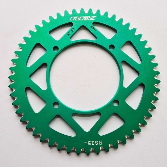 RFX Pro Series Elite REAR 47T Sprocket - 420 Pitch - KX80/85 KX100/112 (Green)