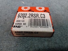FAG 6202-2RSR-C3 Rubber Sealed Deep Groove Ball Bearing  NEW