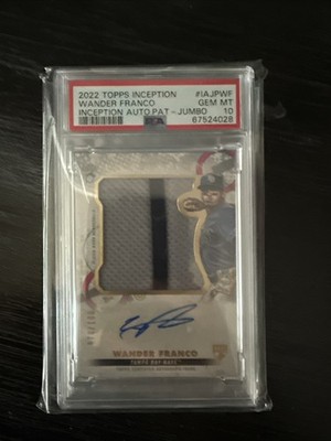 2022 Topps Inception Wander Franco Jumbo Patch Auto RC /100 PSA 10 Gem Mint