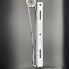 Native American Seed Bead Three Medallion Necklace White Blue Multi — photo 4