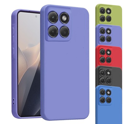 Für Motorola Moto Edge 60 Fusion Handyhülle Slim Flüssig Silikon Stoßfest Gel Cover