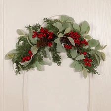 Christmas Swag Mailbox Decoration Creative Garland Green Leaves Christmas
