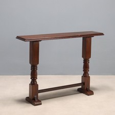 Consolle Antica Rovere Tinto Noce Italia Inizio XX Secolo Originale