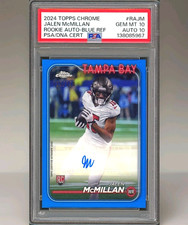 2024 Topps Chrome - Jalen McMillan (RC) Auto Blue REF /150 #RA-JM PSA/DNA 10/10