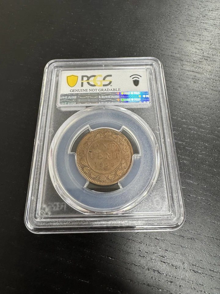 1858 Canada 1 Cent - PCGS Certified XF Detail (Cleaned) - KEY DATE! First Year - Image 2 of 4
