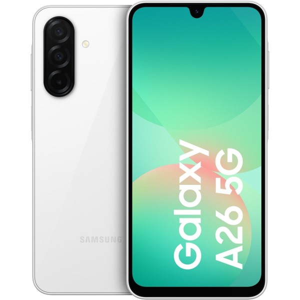 Samsung Galaxy A26 A266 5G/LTE Smartphone 128GB 6GB Ram Weiß Triple-Kamera Neu-image