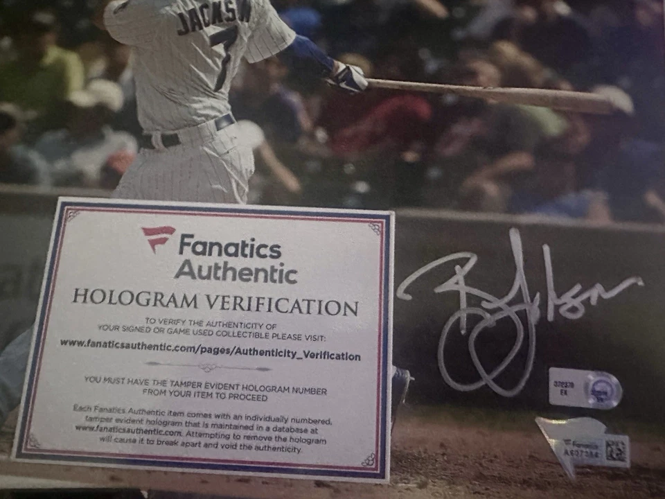 FOTO DE BÉISBOL 8X10 AUTOGRAFIADA A MANO POR BRETT JACKSON CON CERTIFICADO DE AUTENTICIDAD DE FANÁTICOS Foto 3 de 3