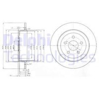 Delphi 2X Bremsscheibe Hinten Ø270 Mm FüR Chrysler PT Cruiser Pt_ 2.0 2.2 CRD