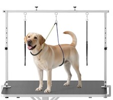 Dog Grooming Arm with Clamp for Large Dog, Adjustable Height to 33in and Widt...
