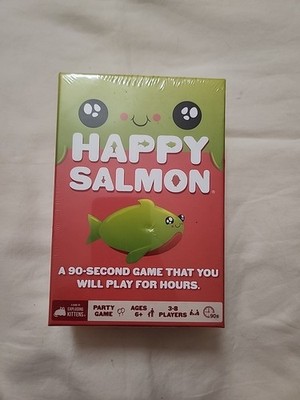 Happy Salmon Party Game, Ages 6+ Card Game By Exploding Kittens.