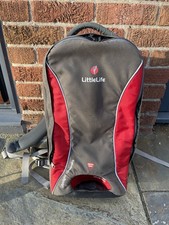 LittleLife Ultralight Convertible Backpack Baby Carrier - Red & Grey