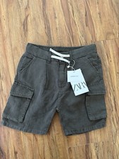 New ZARA boy Kids SHORTS Elastic Waist 5/6 Years