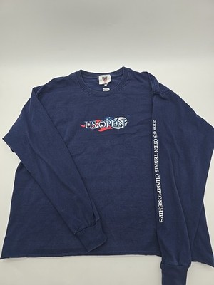 US Open 2008 Open Tennis Championship T-Shirt Women X-Large Blue