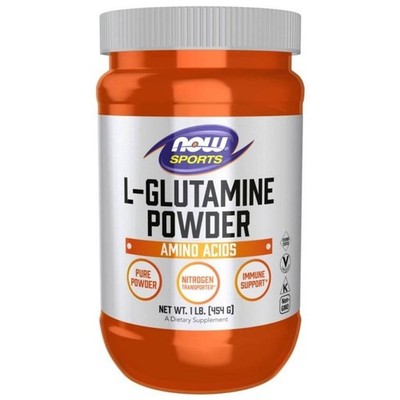 Now Foods L-Glutamin Pulver - 454 g